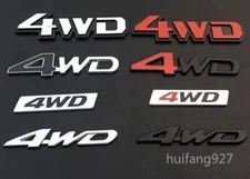 Auto Car Metal 3D 4WD Rear Trunk Side Body Door Tank Badge Emblem Sticker Decal
