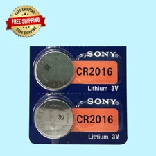 Sony CR2016 Lithium 3V Watch Battery (Exp 10/2032 )  2Pc