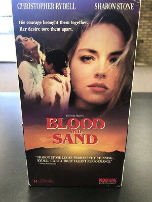 BLOOD AND SAND vhs Tape Sharon Stone Christopher Rydell erotic Untested Art