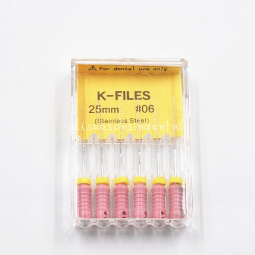 Dental Stainless Steel Endodontic Root Canal H/K/R Files 21/25/31mm Hand Use - Picture 19 of 49