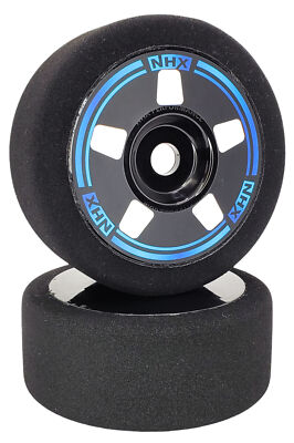 NHX RC V2 1/8 Scale Alpha SH25 Foam Tires And Wheels 104mm Yellow For Speed Drag Bash (4 Pcs) - View #3