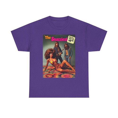 Retro Snazzy Tee Groovy 70s Record Album Vibe Shirt Unisex Cotton T-Shirt - Picture 26 of 37