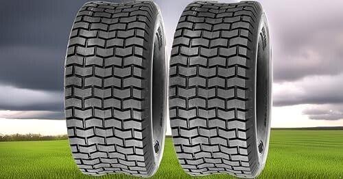Dos neumáticos de césped tractor cortadora de césped 20x10.00-8 20x10-8 4 capas envío gratuito - Imagen 1 de 8