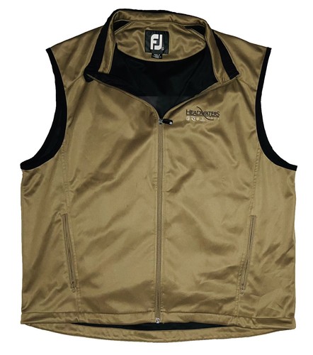 Footjoy Men's Full Zip Golf Tan Jacket SZ XL Performance