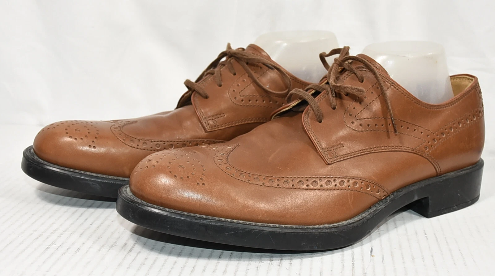 TOD’S Scarpe Oxford stringate TOD'S Made in Italy in pelle marrone punta ad ala uomo taglia 8 5