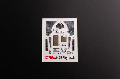 Kelik K72074 1:72 A-4B ''Skyhawk'' interior 3D decals for Hobby 2000/Fujimi kit