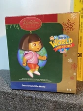 Carlton Cards Xmas Ornament - Dora Around the World - Dora the Explorer - 2006