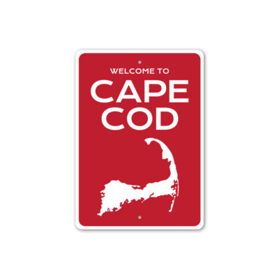 Welcome to Cape Cod, Beach Island Sign, City Limit Sign, Beach House Metal Sign