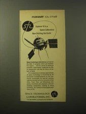 1960 STL Space Technology Laboratories Ad - Explorer VI is a space laboratory