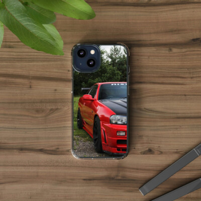 Nissan GTR R34 Clear Phone Case