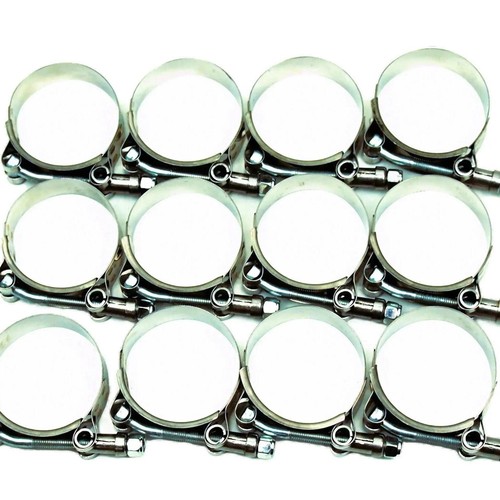 Fascetta stringitubo bullone a T acciaio inox aspirazione silicone 1,5" 1,75" 2" 2,25" 2,5" 2,75" - Foto 27 di 36
