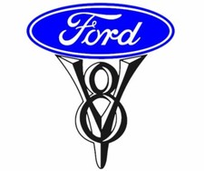 Fits Vintage Ford Motor Co Ford V8 Multi Colored Vinyl Decal - Free Shipping Fits Vintage Ford Motor Co Ford V8 Multi Colored Vinyl Decal - Free Shipping