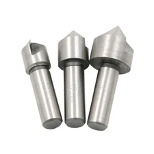 3x HSS Chamfer Countersink Drill Bit Set 90° for Steel