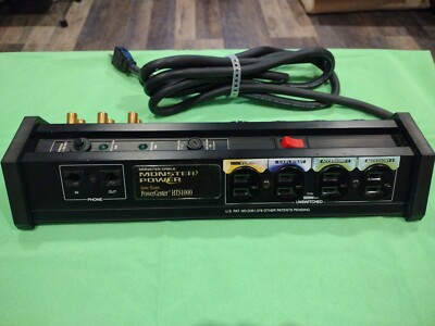 Monster Power Home Theater PowerCenter HTS1000 Surge Protector Power Strip WORKS