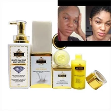 5D GLUTA   Set Face Cream , Body  , SERUM ANDSoap For Extreme  WHITENING   Skin 
