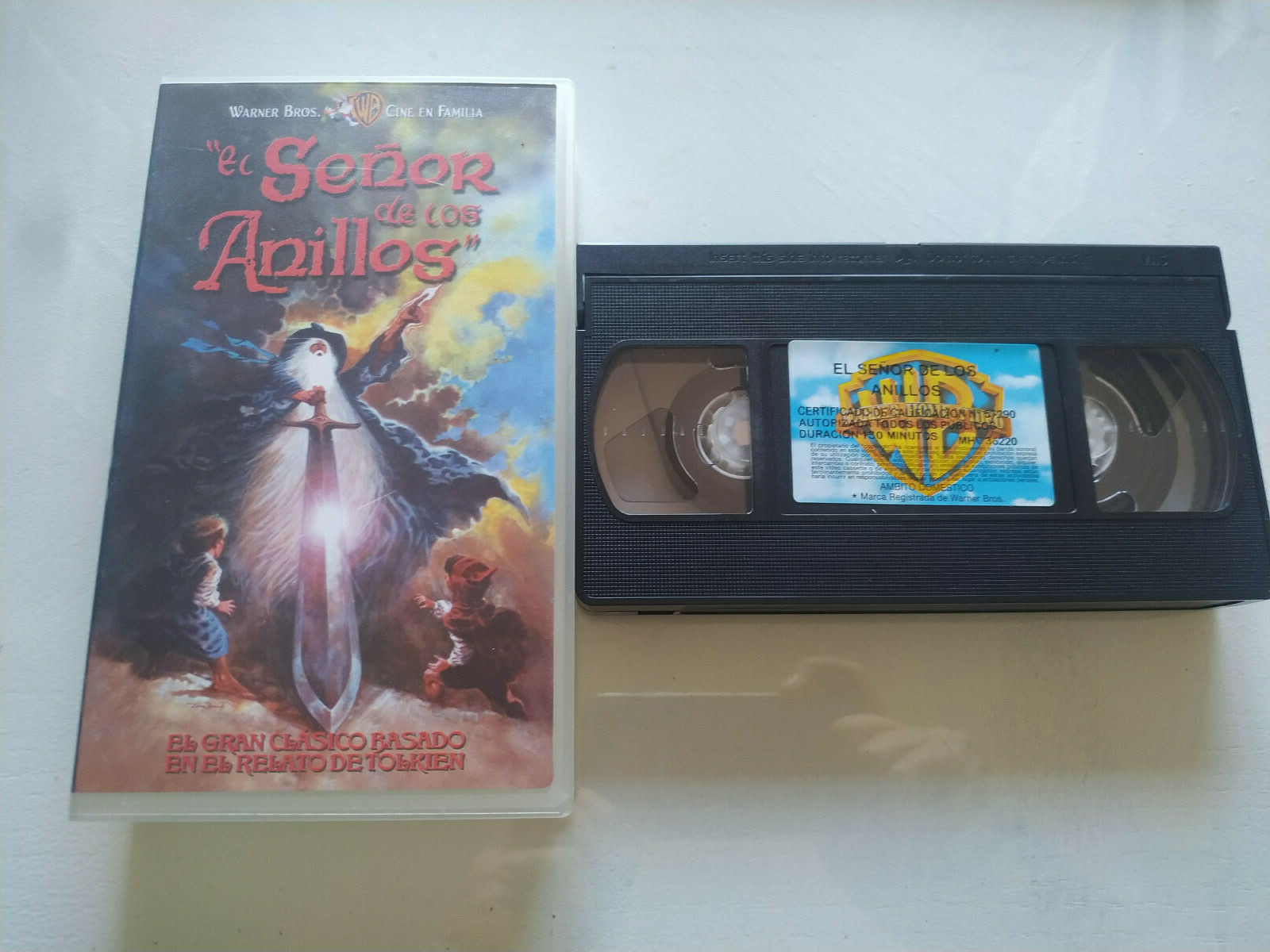 El Señor De Los Anillos Warner Animacion 1998 Bakshi - VHS Cinta Tape Español