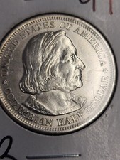 1893 Columbian Expo SILVER Half Dollar Coin Chicago WORLD'S FAIR