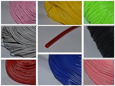 3mm or 2mm Synthetic Rubber Tube for Crafting Neon, Fluorescent