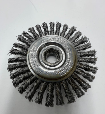 (QTY 2) Osborn 99082 Small Grind Stringer Bead Wheel Brush 4'' Dia 99082B0R