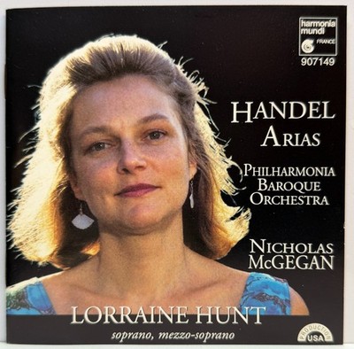 Lorraine Hunt, Handel, Nicholas McGegan : Handel Arias (CD BMG Direct / HM) *VG*