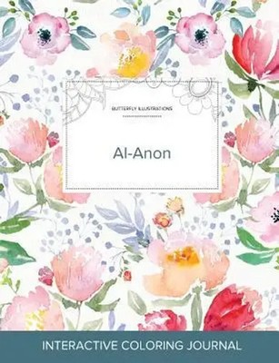 Adult Coloring Journal | Al-Anon (Butterfly Illustrations, La Fleur) | Wegner