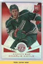 2013-14 Totally Certified Rookie Mirror Platinum Red 7/25 Charlie Coyle READ 2a8
