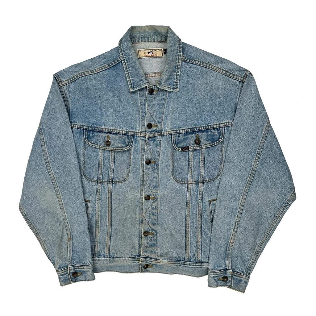 Suzuki Lee Graphic Denim Jacket - XL Light Wash Denim