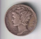 1936-P MERCURY DIME 10¢ PHILADELPHIA 90% SILVER COIN UNITED STATES MINT