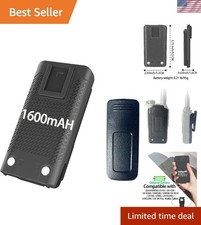 Lightweight 1600mAh Rechargeable Battery for UV-K5 with Belt Clip - Versatile