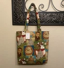 New Baby Animal Safari Tote Bag Magnetic Closure
