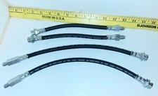 1963-1982 Corvette Brake Lines Hoses Rubber Hydraulic 4pc Front Rear C2 C3 Read