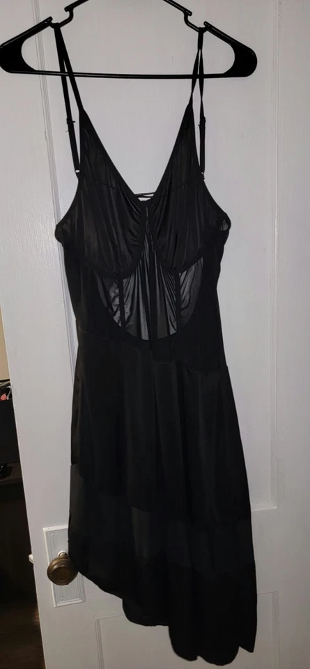 Women's Silky Sexy Lingerie, Black, Size 3XL - Image 2 of 3