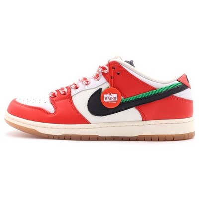NIKE SB X FRAME SKATE DUNK LOW PRO QS HABIBI CT2550-600 FLAME HABI CUT Used ee0e