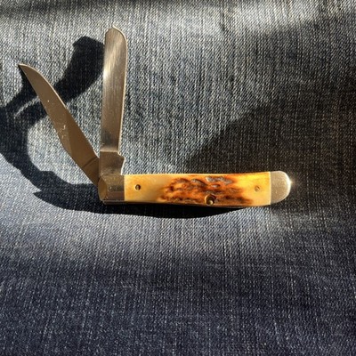 2008 CASE XX 5207 SS Stag Mini Trapper Pocket Knife | eBay