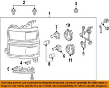 GM OEM 10-26 Camaro Front Lamps Headlamp Components-High Beam Bulb 13589425