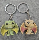 2 Funko Pop Keychains Game of Thrones Viserion & Rhaegal Vinyl Figure