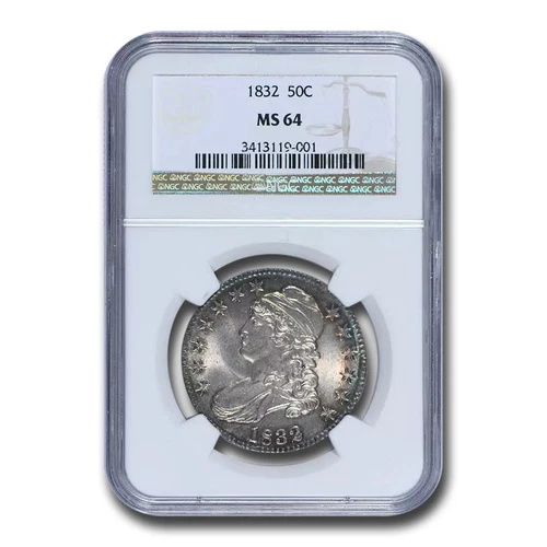 1832 Bust Half Dollar MS-64 NGC