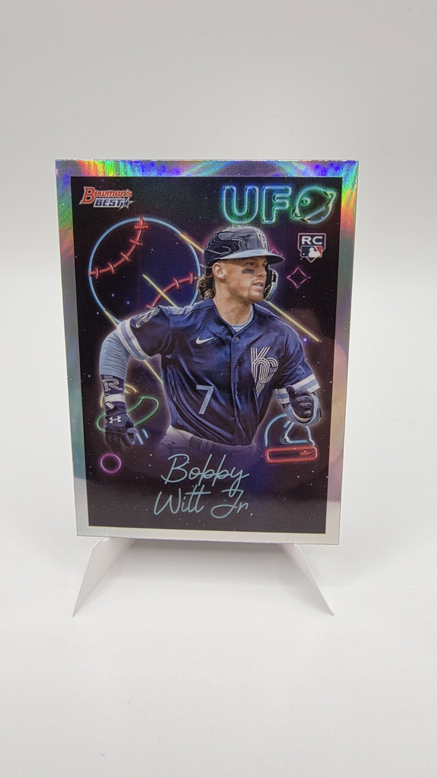 Topps 2022 Bowman's Best Bobby Witt Jr. UFO Insert #UFO-12 RC Royals