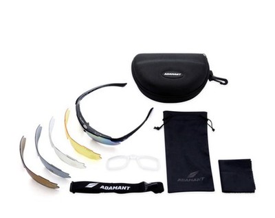 Adamant Polarized Active Wear 5 In 1 Sport Sunglasses Interchangeable Lenses