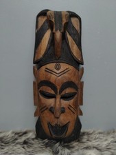 Wood Trible Mask Hand Carved Wall Hanging Home Decor