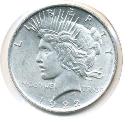 US Coin  1922 P       peace Dollar  gem BU ..........C 50089