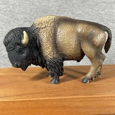 Vintage Schleich Brown American BUFFALO BISON 2004 Animal Figure
