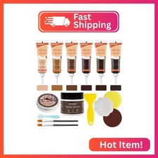 Wood Furniture Repair Kit, 6 Colors Wood Filler Hardwood Laminate Vinyl Floor Re