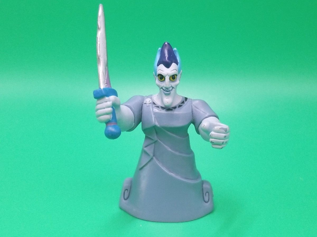Hercules Hades Toy Mini Figure w/ Sword Disney Pixar Villain Gray