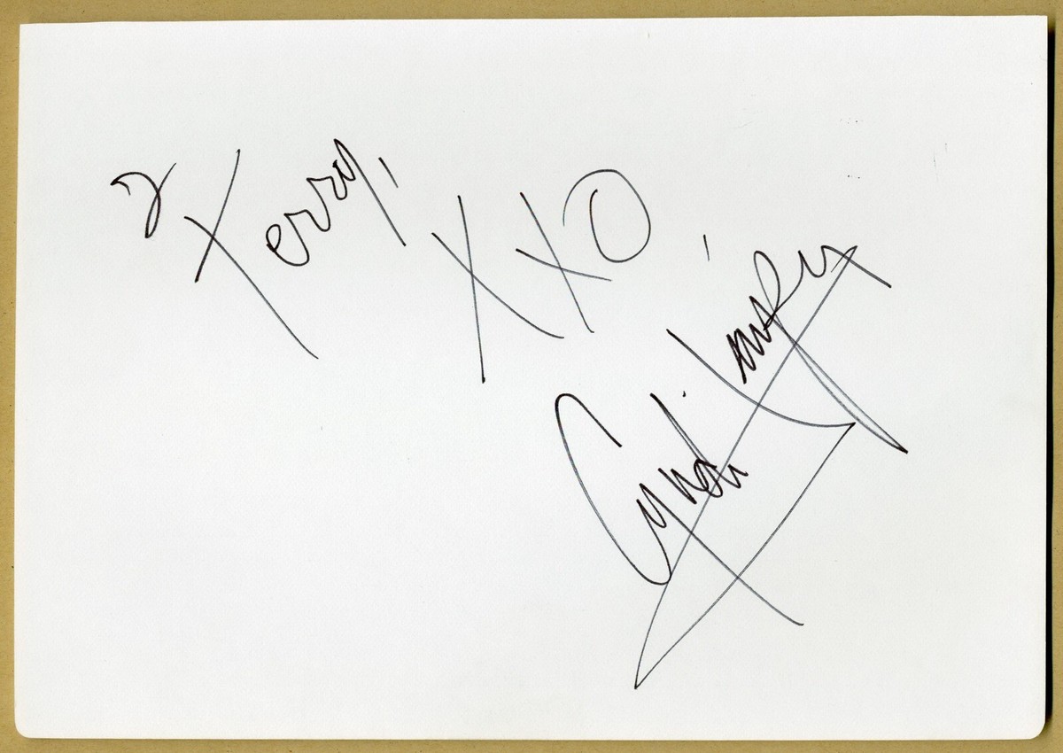 シ*ロ様 Cyndi Lauper 直筆サイン入り 楽譜ポスター CYNDI LAUPER - MONEY CHANGES EVERYTHING (LIVE) - PROMO 45