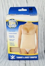 The Biggest Loser Tummy & Bust Shaper Shapewear Seamless Tank Top Nude Medium 
