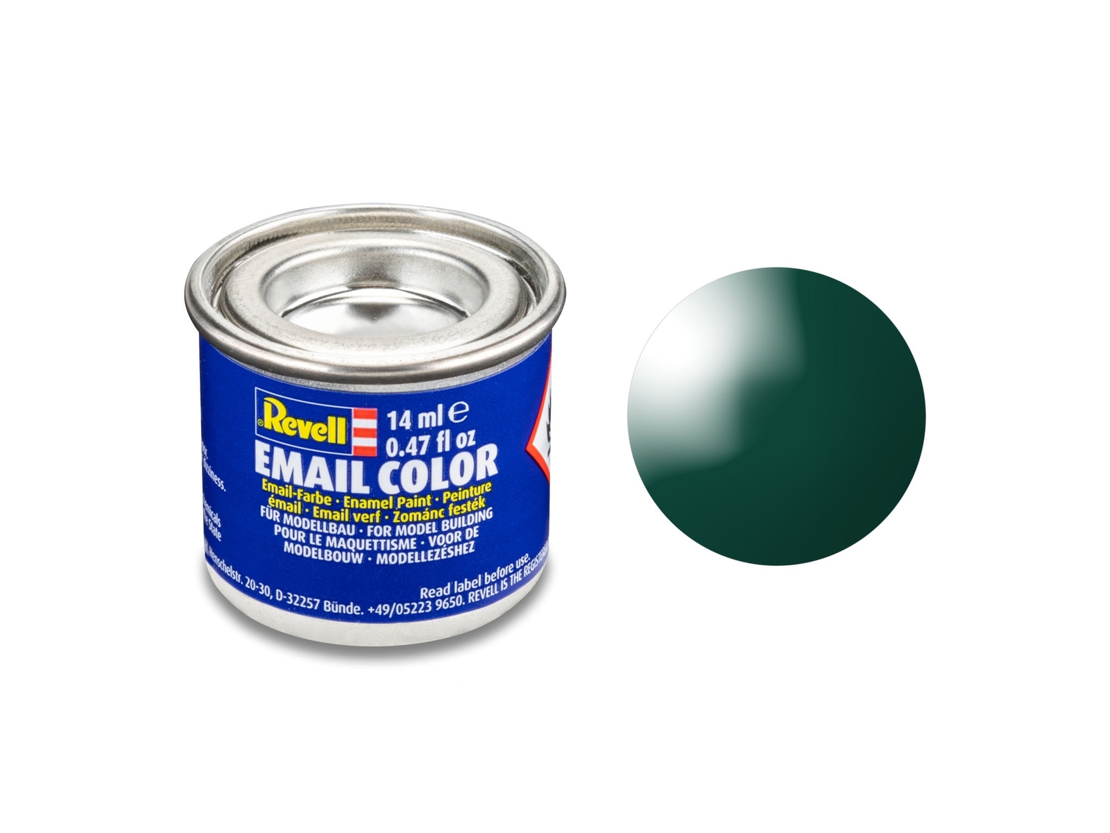 Revell 32162 No.62 Gloss Sea Green Enamel Paint 14ml Tin
