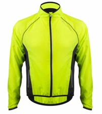Aero Tech Men's Windproof Packable Safety Jacket - High Visibility Windbreaker