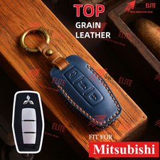 Mitsubishi Genuine Leather Key Fob Cover Case For Mitsubishi Outlander 2023-2025 Mitsubishi Genuine Leather Key Fob Cover Case For Mitsubishi Outlander 2023-2025