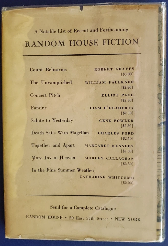 OUT OF AFRICA - Isak Dinesen 1938 1st edition with $2.75 dust jacket - Image 4 of 4